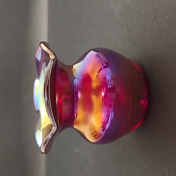 Vintage Iridescent Art Glass Toothpick Holder - Picture 4 of 16